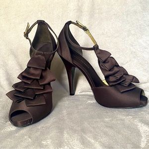 Audrey Brooke Estelle Ruffle Heels (7.5)